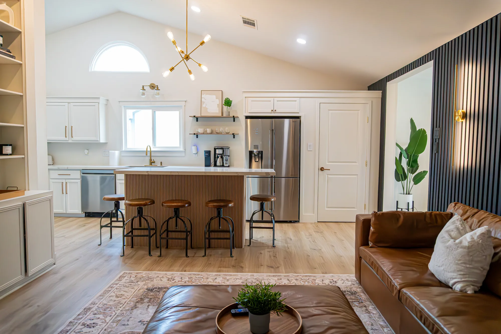 Open-plan living and kitchen
