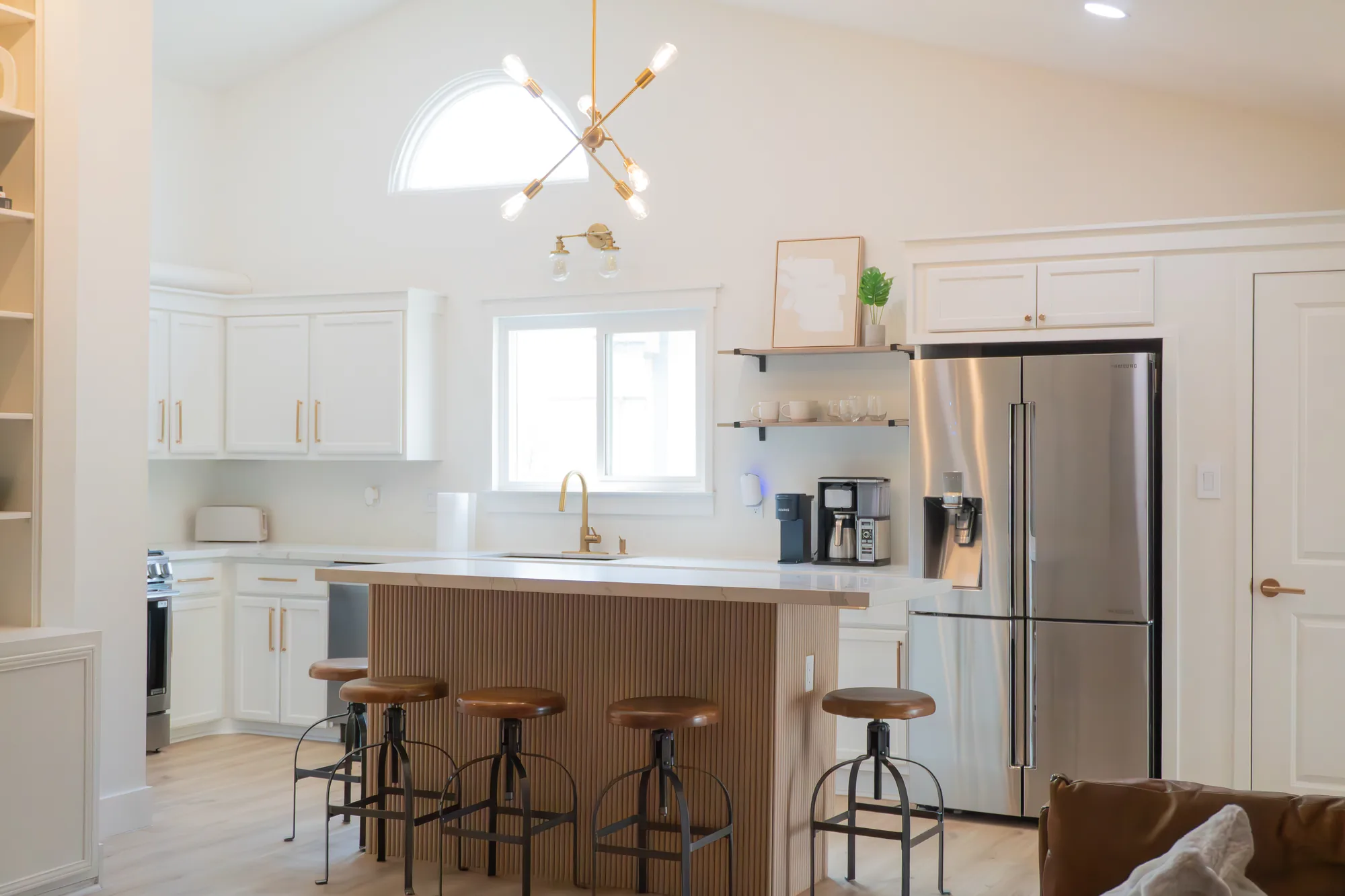 Kitchen from living area