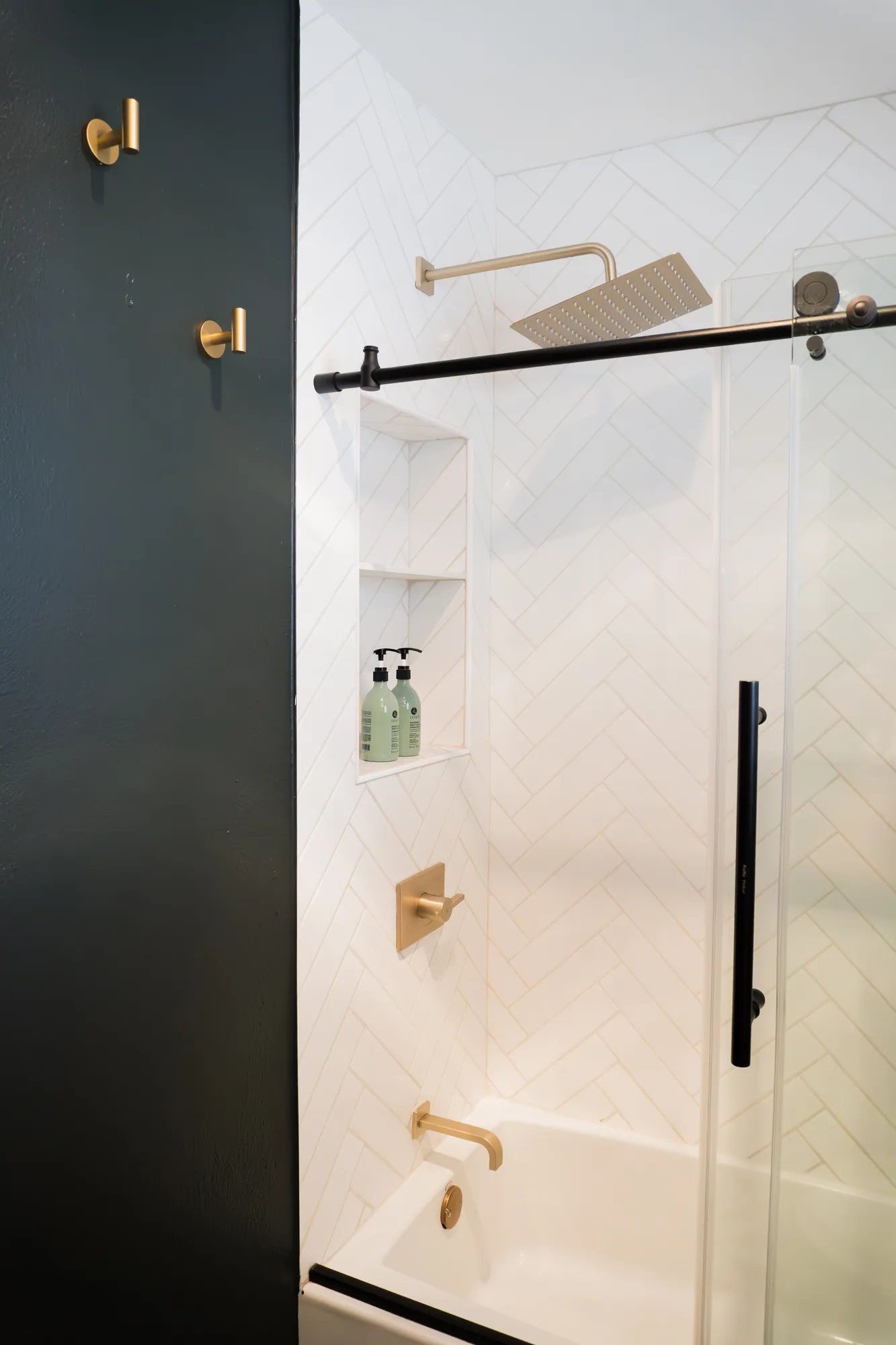 Walk-in shower detail